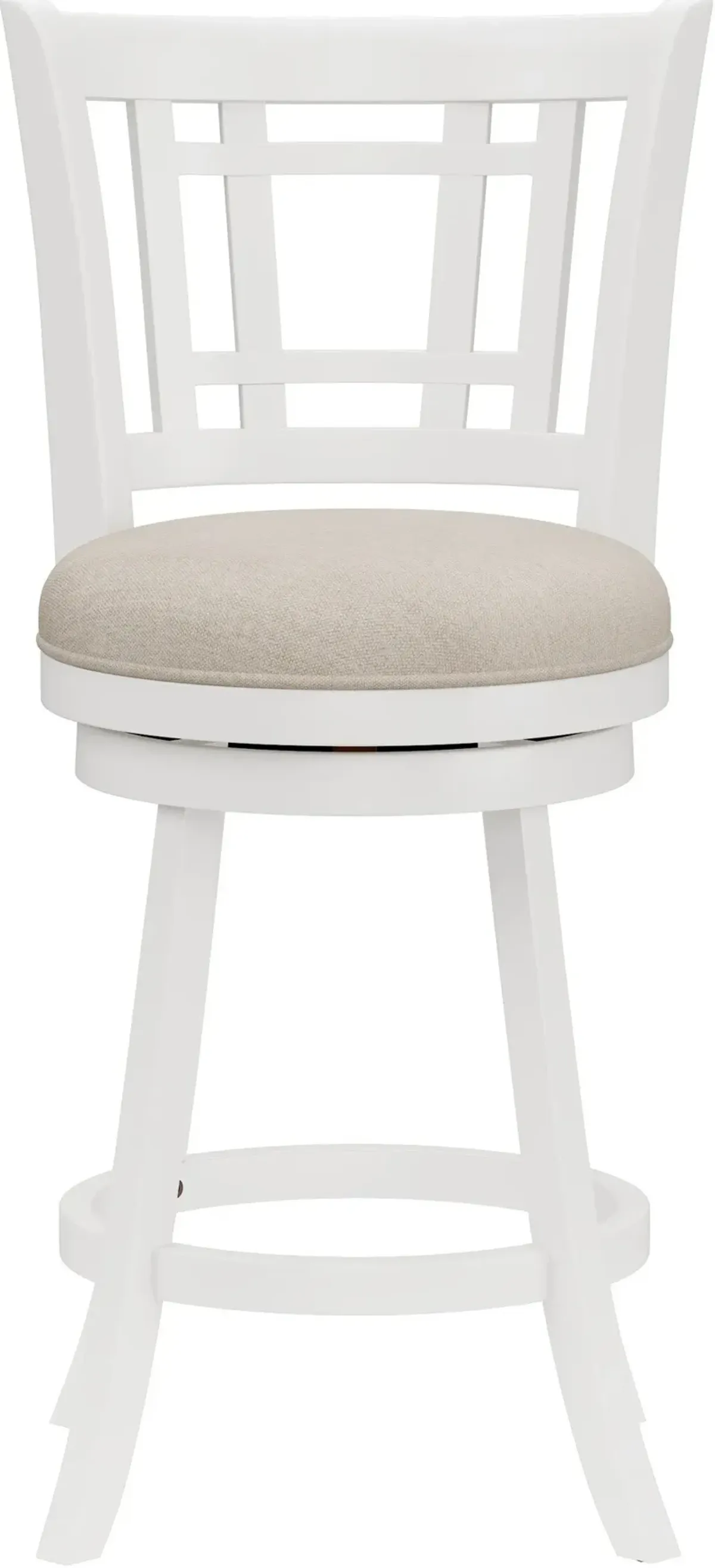 Genoa Swivel Counter-Height Stool - White