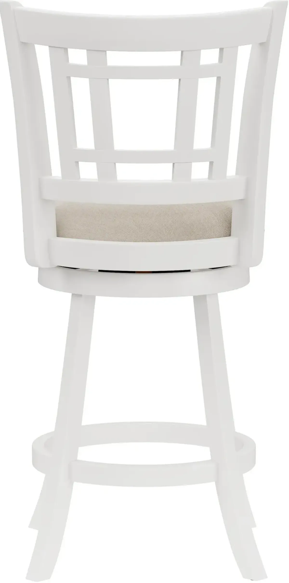 Genoa Swivel Counter-Height Stool - White