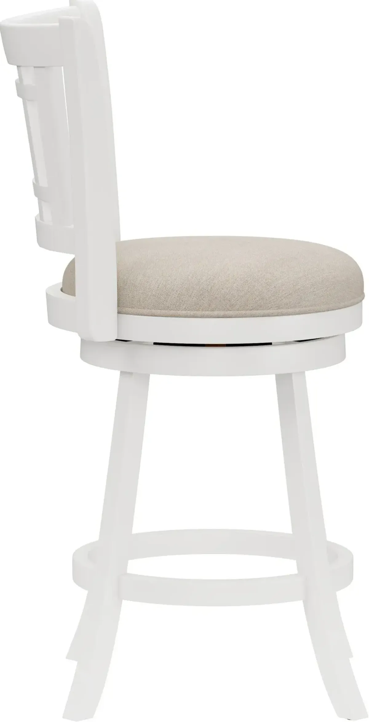 Genoa Swivel Counter-Height Stool - White