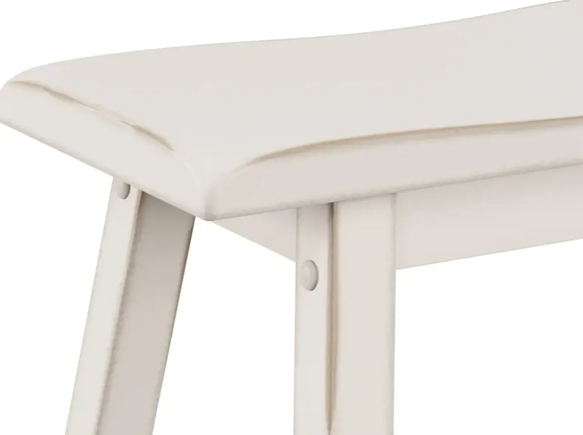 Elton Counter-Height Stool - White