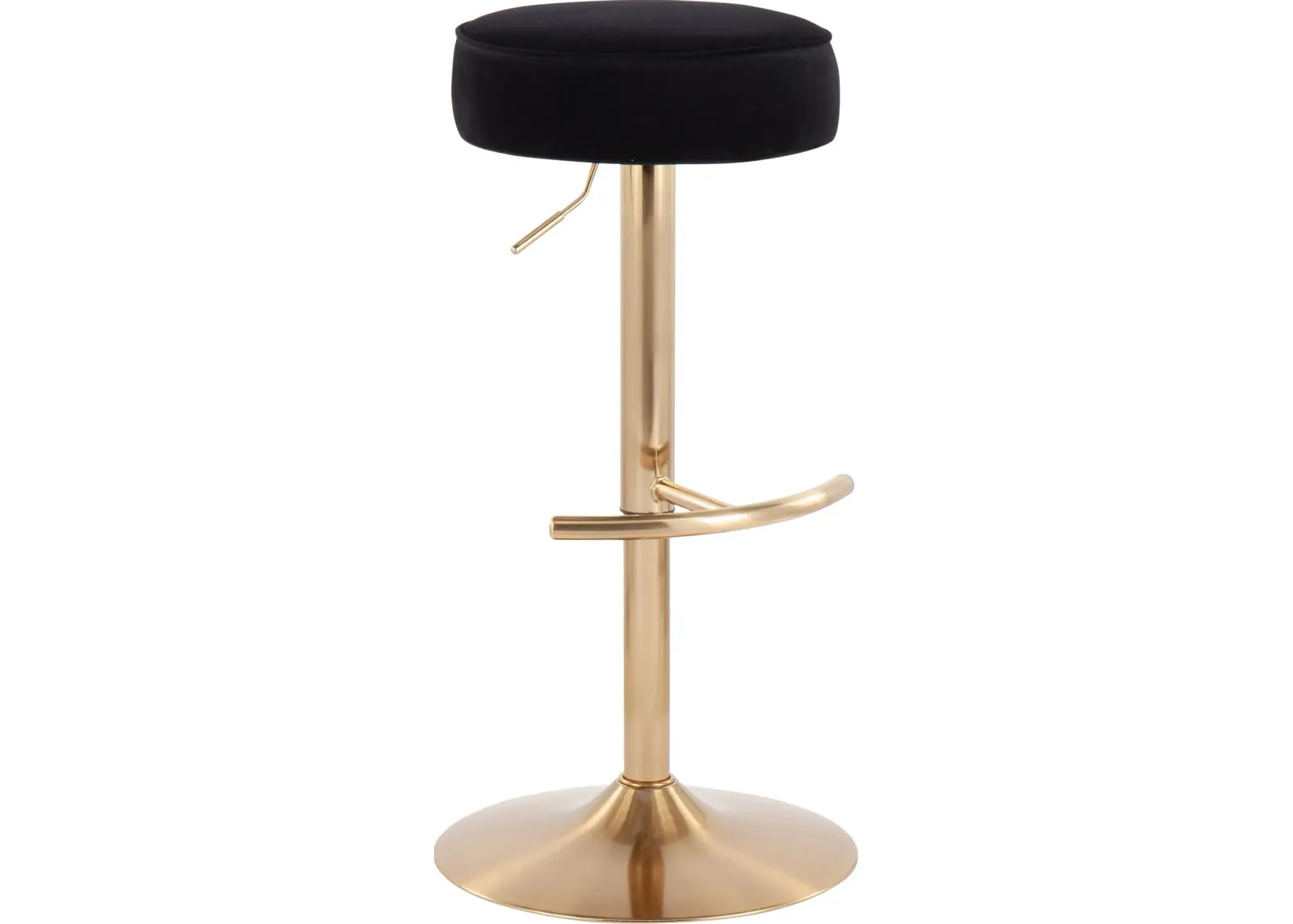 Cannes Bar Stool - Gold/Black