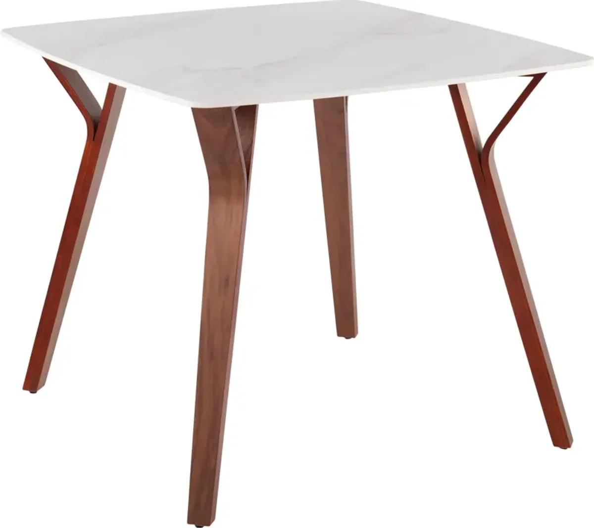 Nellie Dining Table - Walnut/White