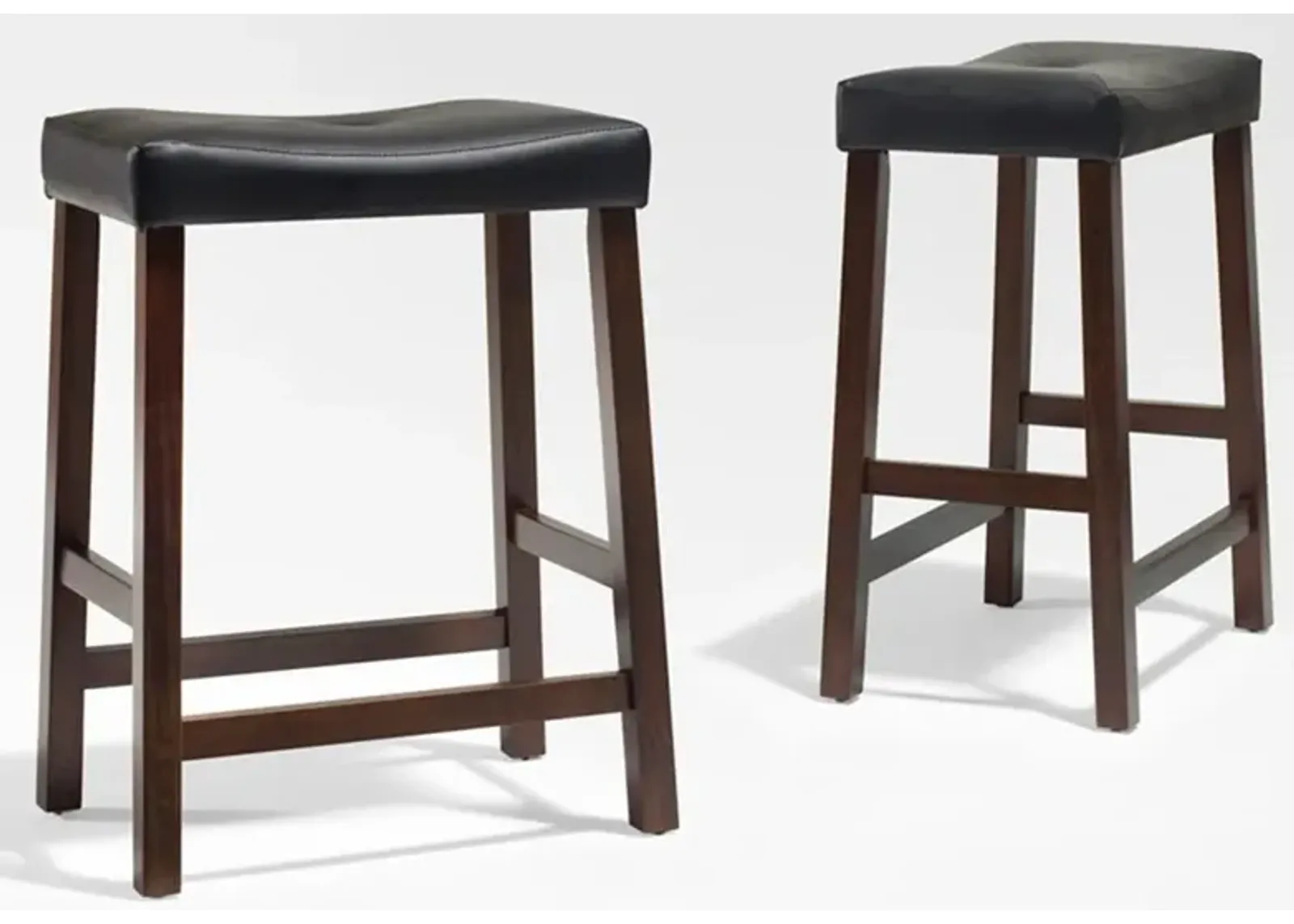 Truman Set of 2 Counter-Height Stools - Brown