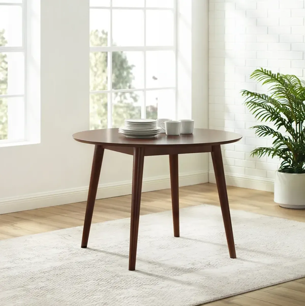 Bruce Round Dining Table - Brown