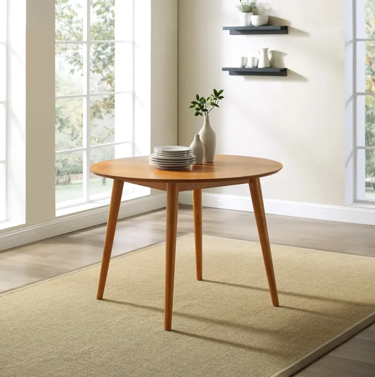 Bruce Round Dining Table - Tan