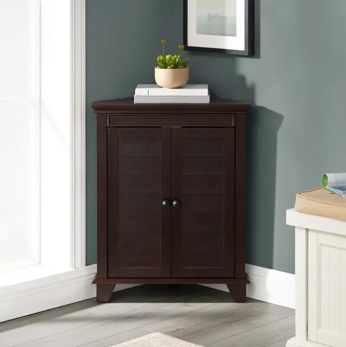 Beckinsale Corner Cabinet - Brown