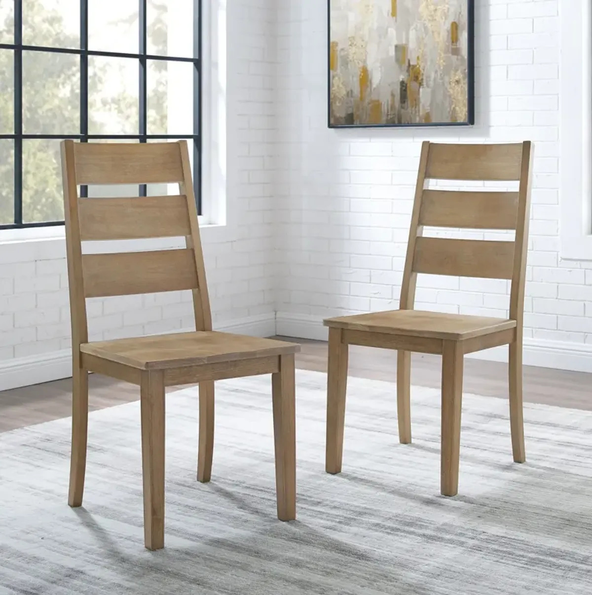 Ridgeline Set of 2 Dining Chairs - Brown