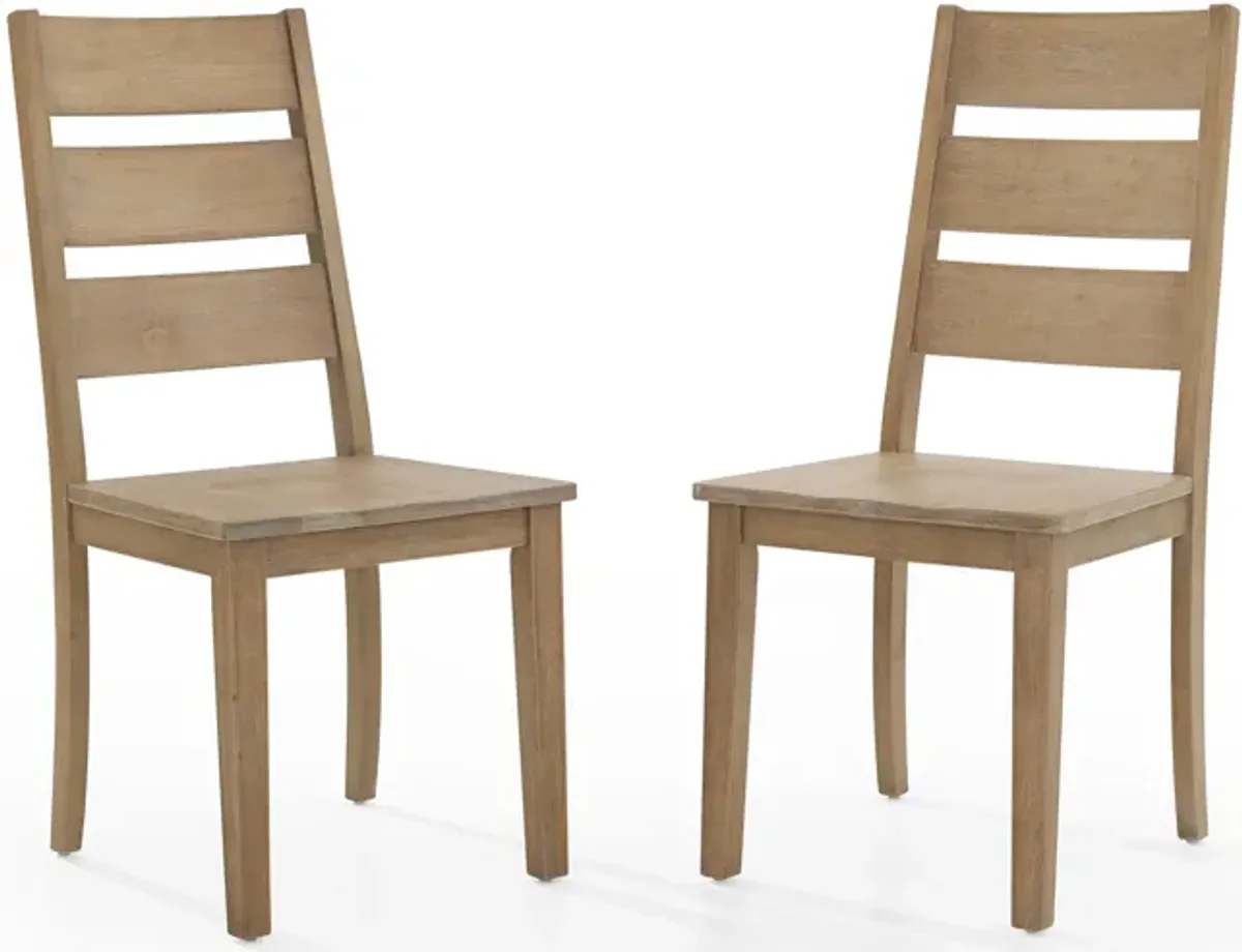 Ridgeline Set of 2 Dining Chairs - Brown