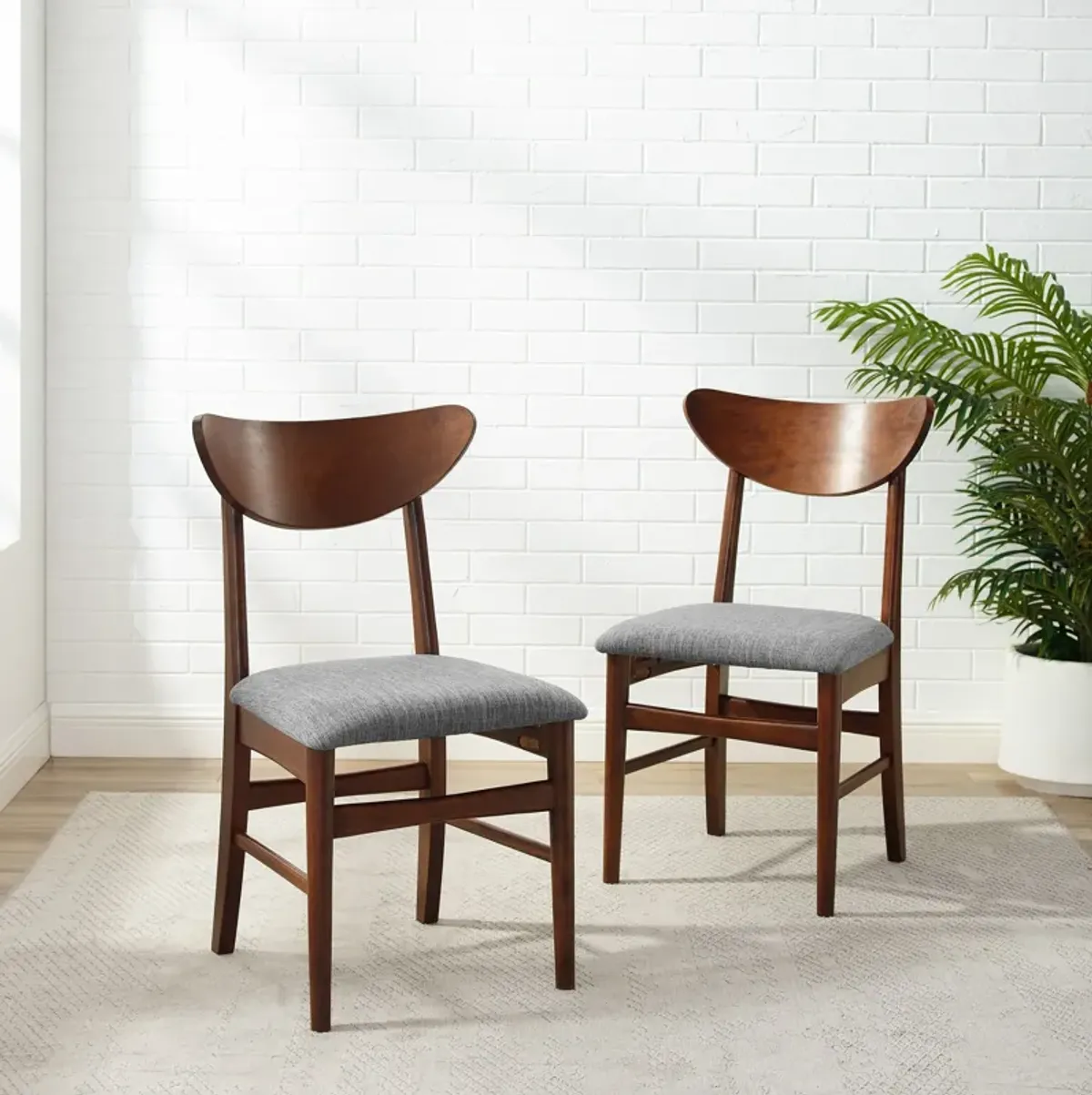 Bruce Set of 2 Dining Chairs - Brown