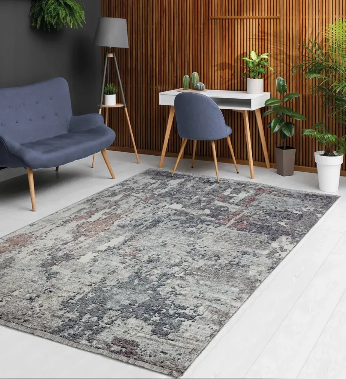 Montrose 5'10X8'10 Area Rug - Blue/Brown