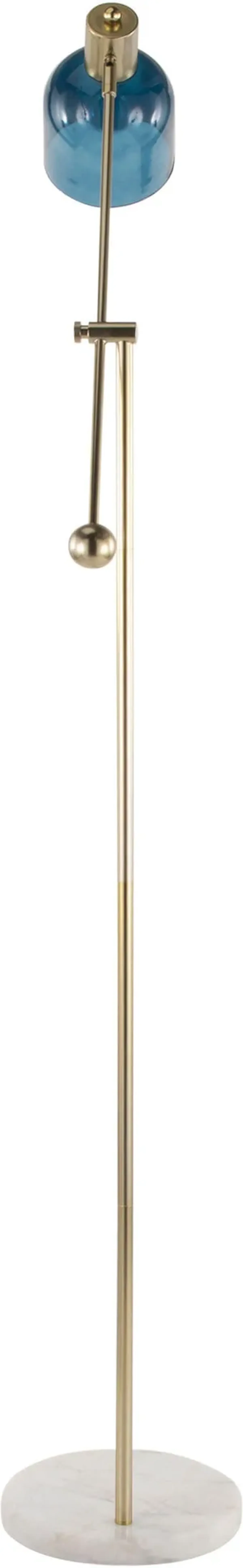 Maurice 73'' Floor Lamp - White/Blue