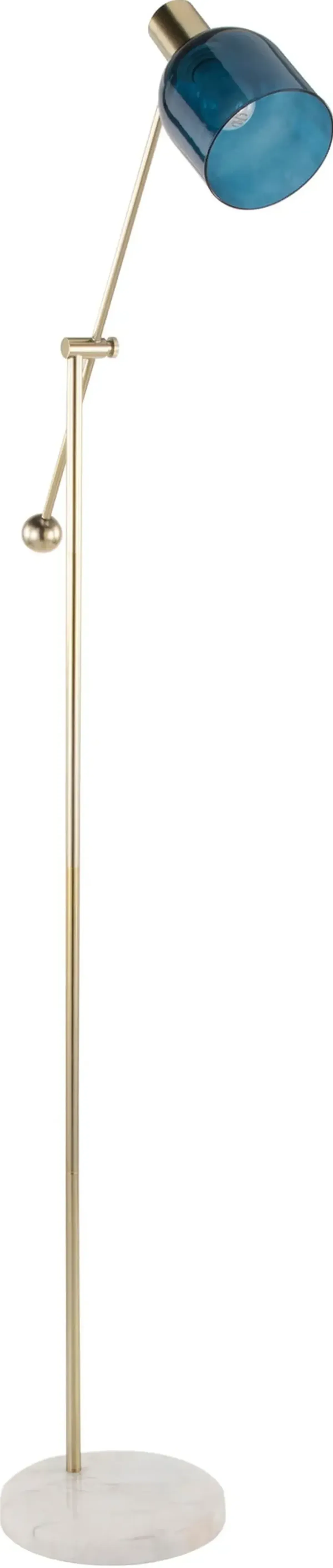 Maurice 73'' Floor Lamp - White/Blue