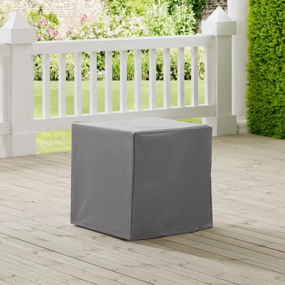 Outdoor End Table Cover - Gray