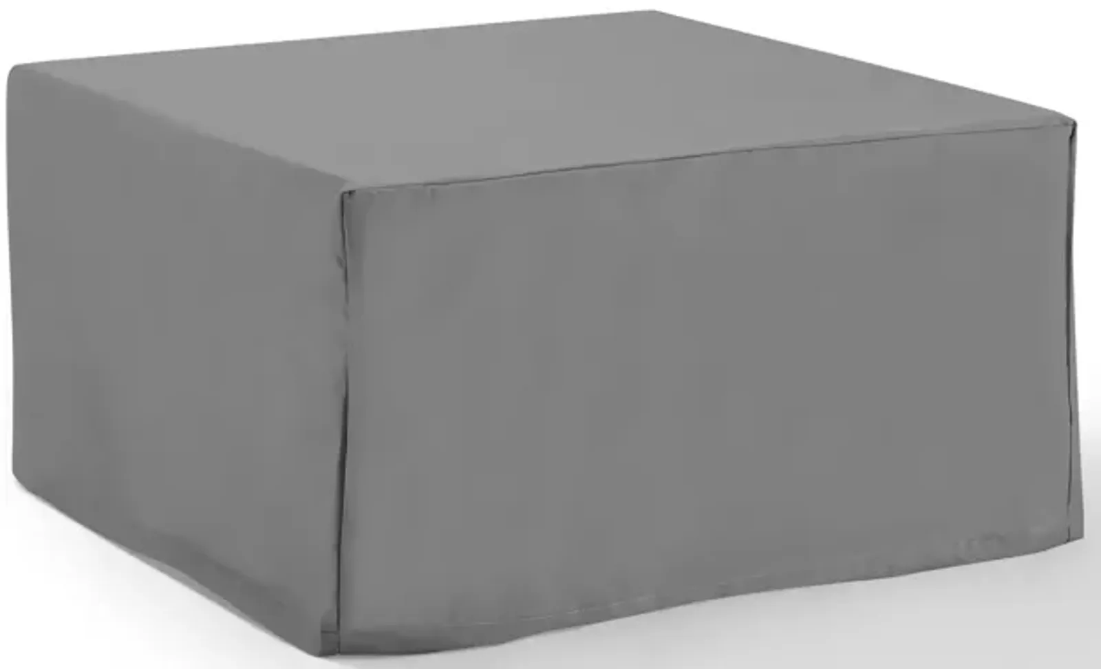 Outdoor Square Table and Ottoman Cover - Gray