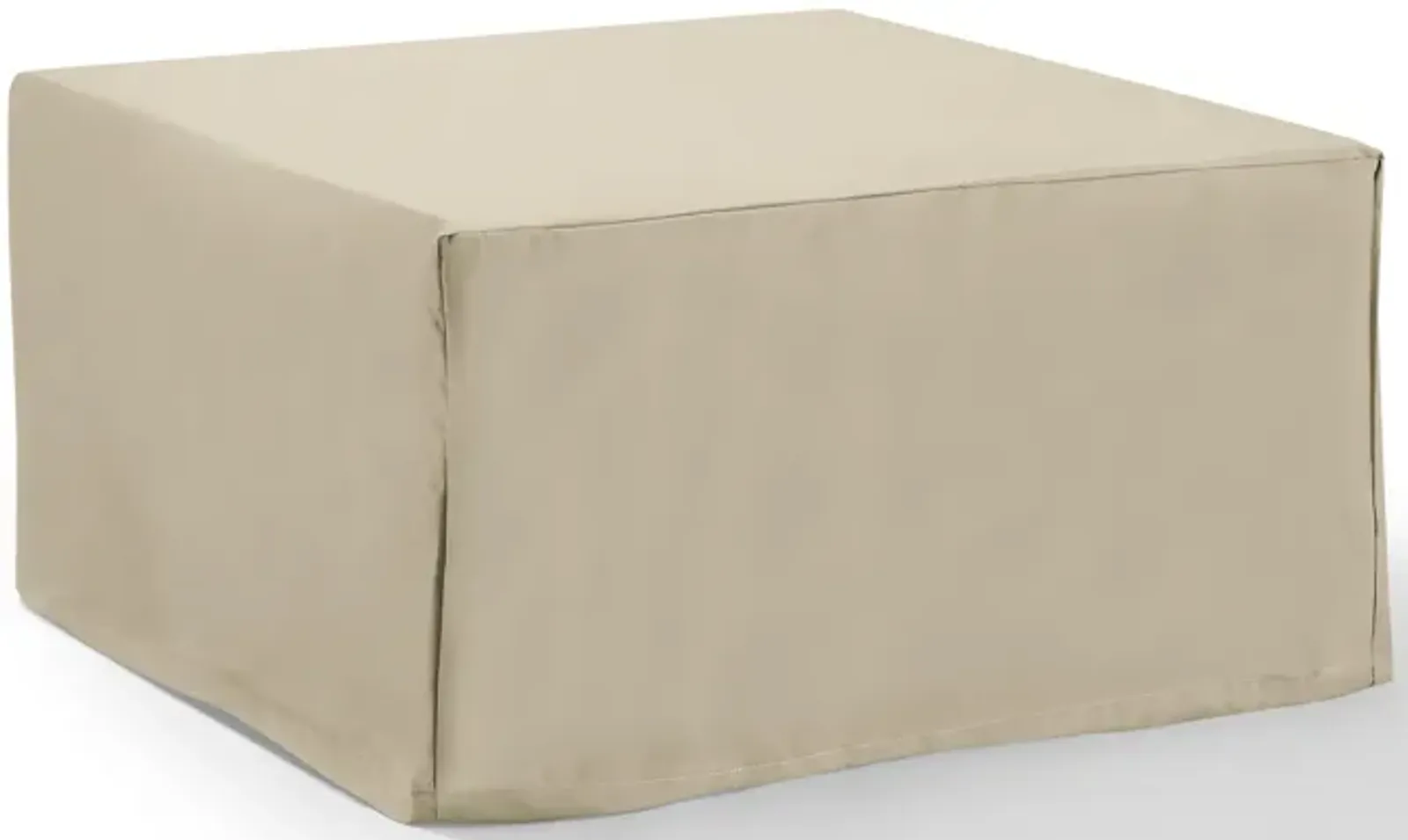 Outdoor Square Table and Ottoman  Cover - Tan