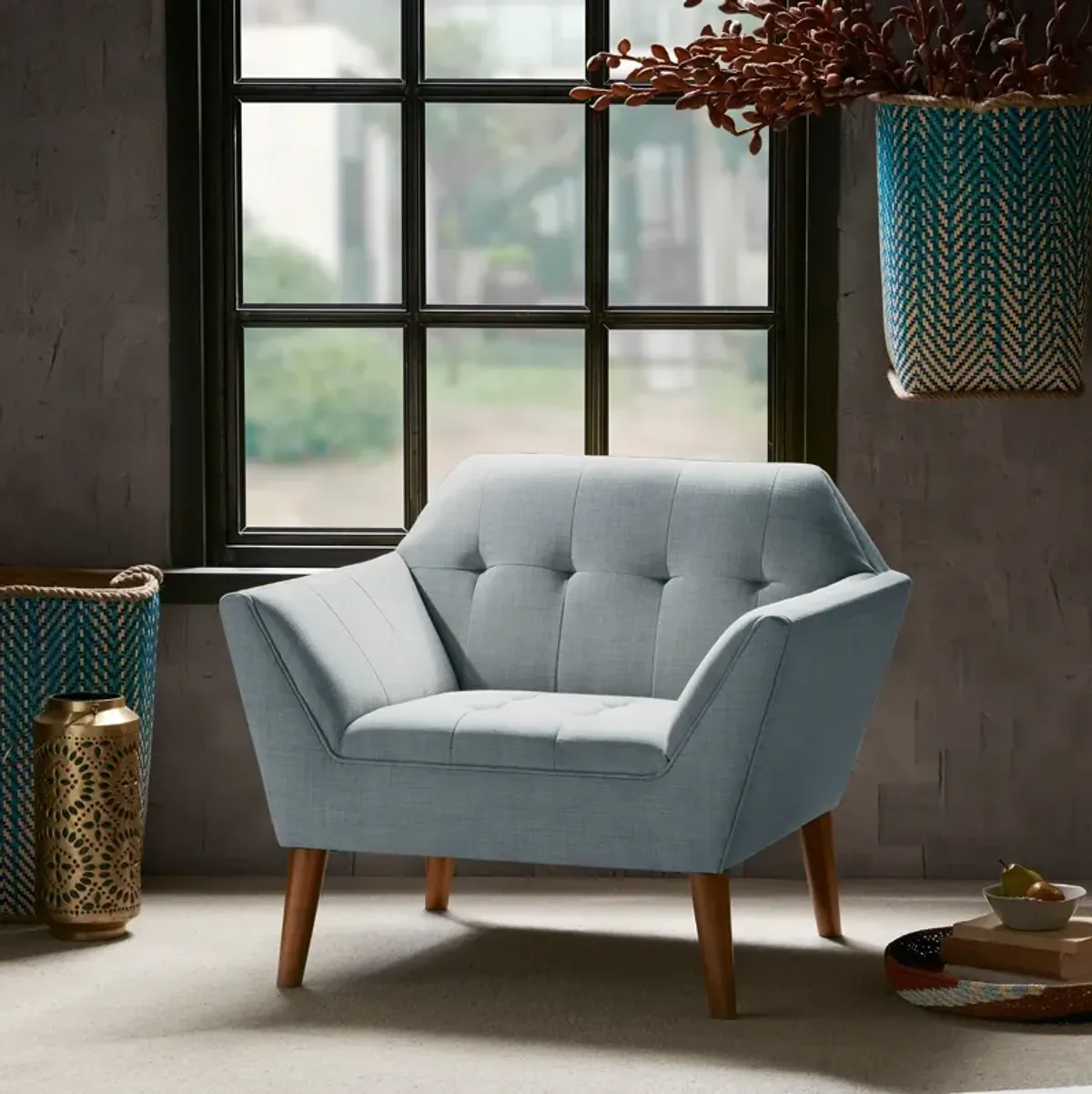 Laureen Accent Chair - Light Blue