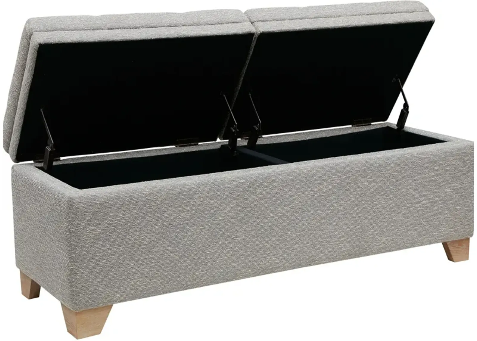 Dahlia Storage Bench - Gray