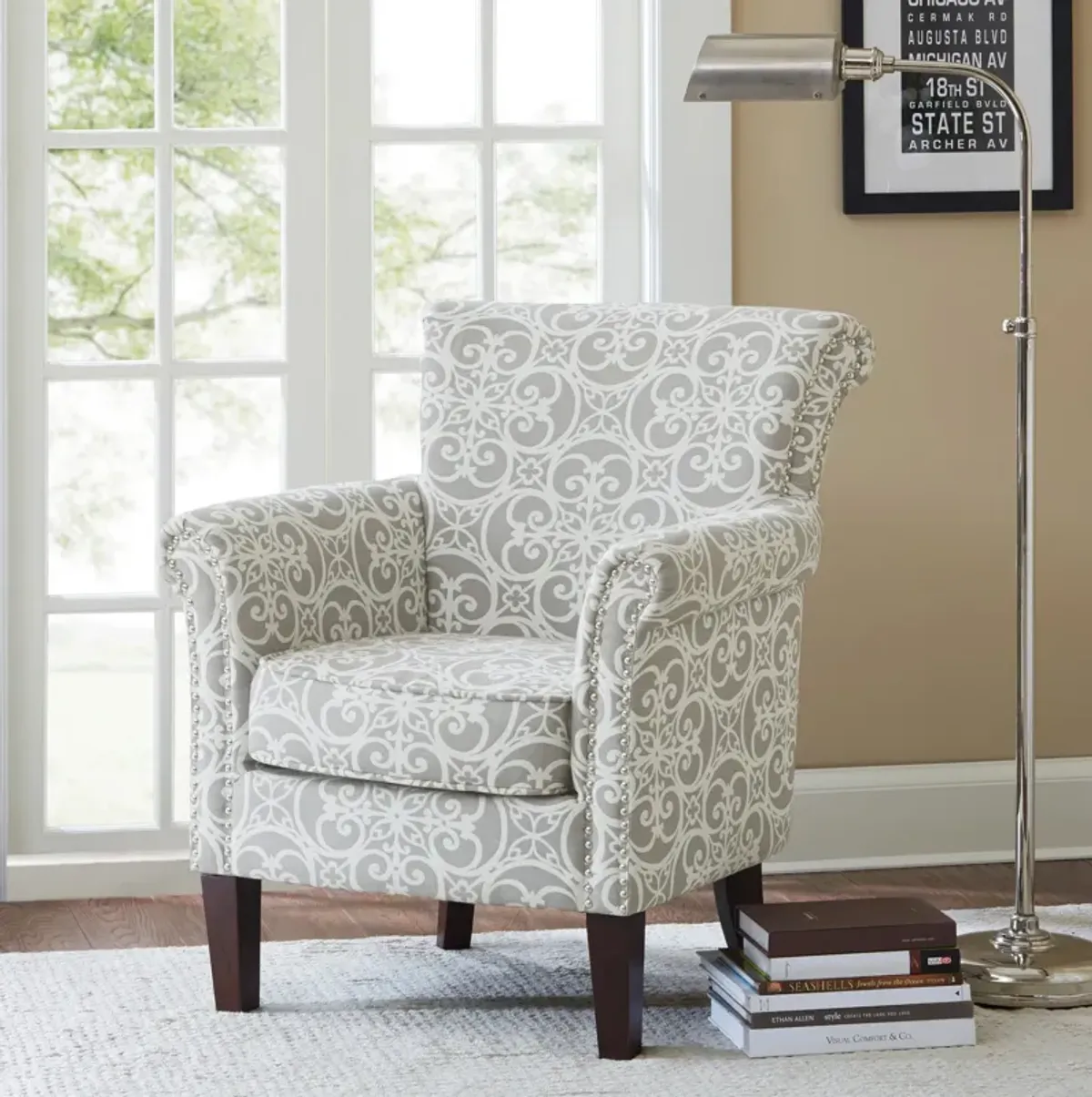 Loretta Accent Chair - Gray