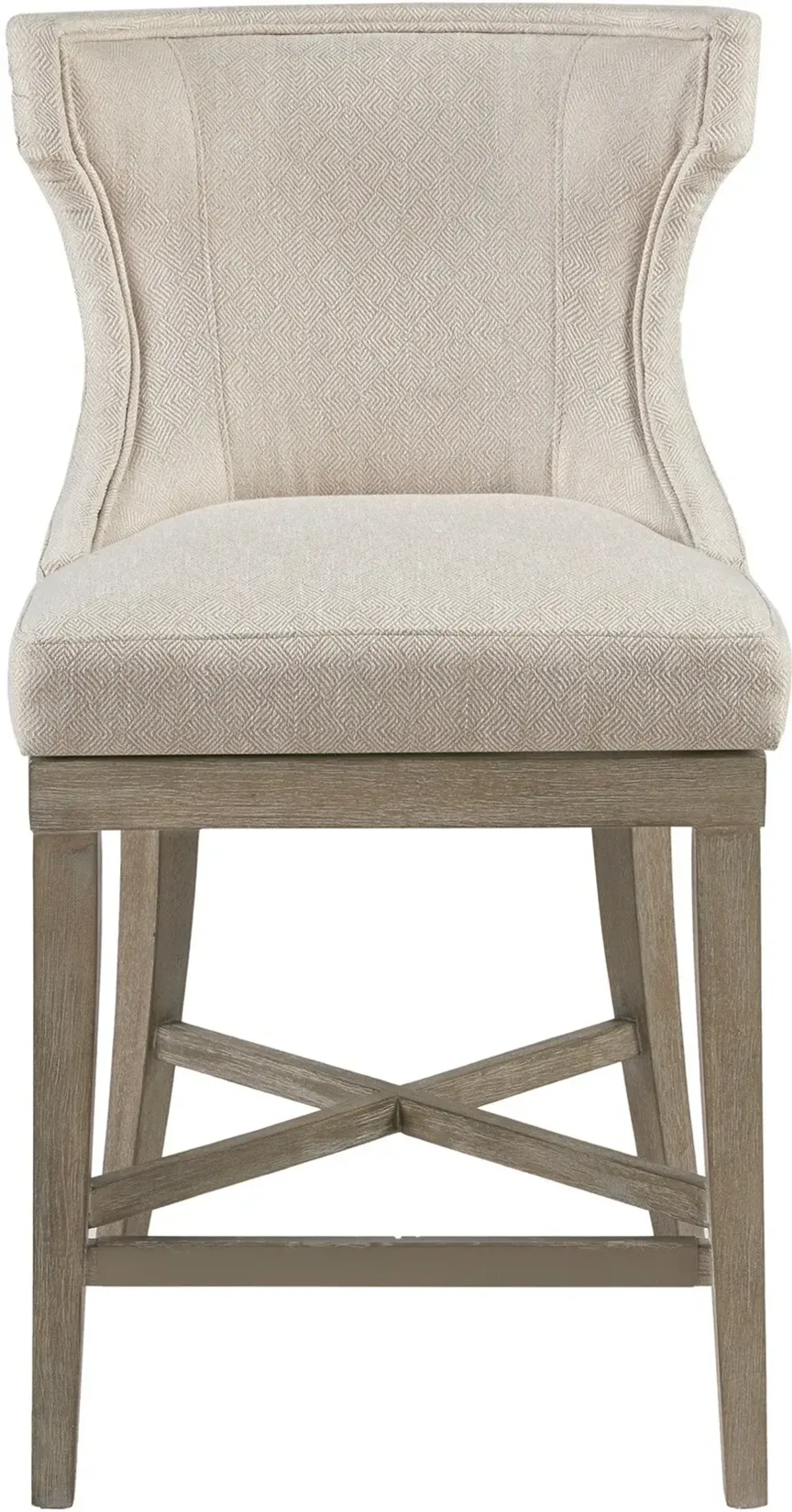 Zander Swivel Counter-Height Stool - Cream