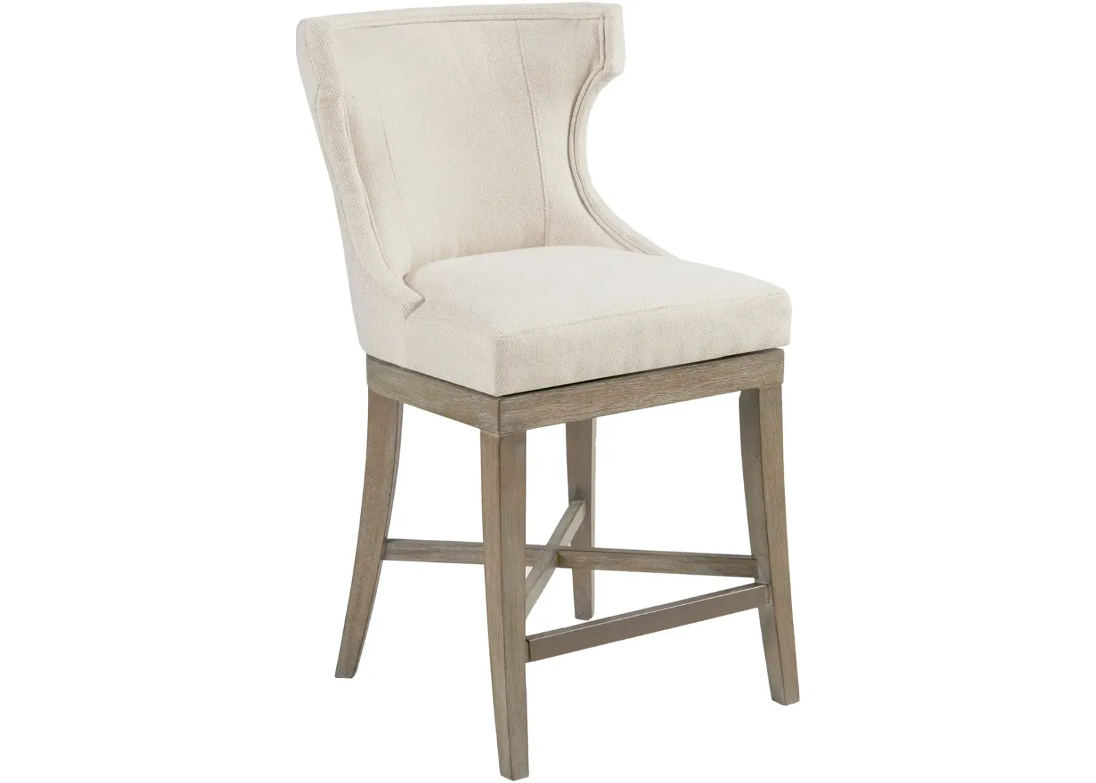 Zander Swivel Counter-Height Stool - Cream