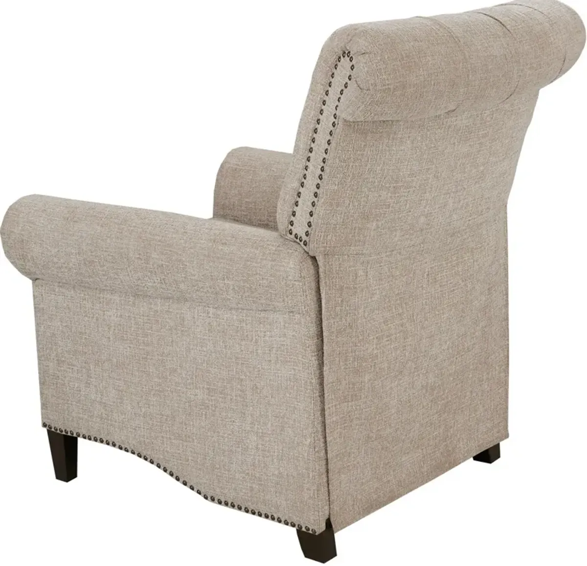 Peter James Push-Back Recliner - Cream