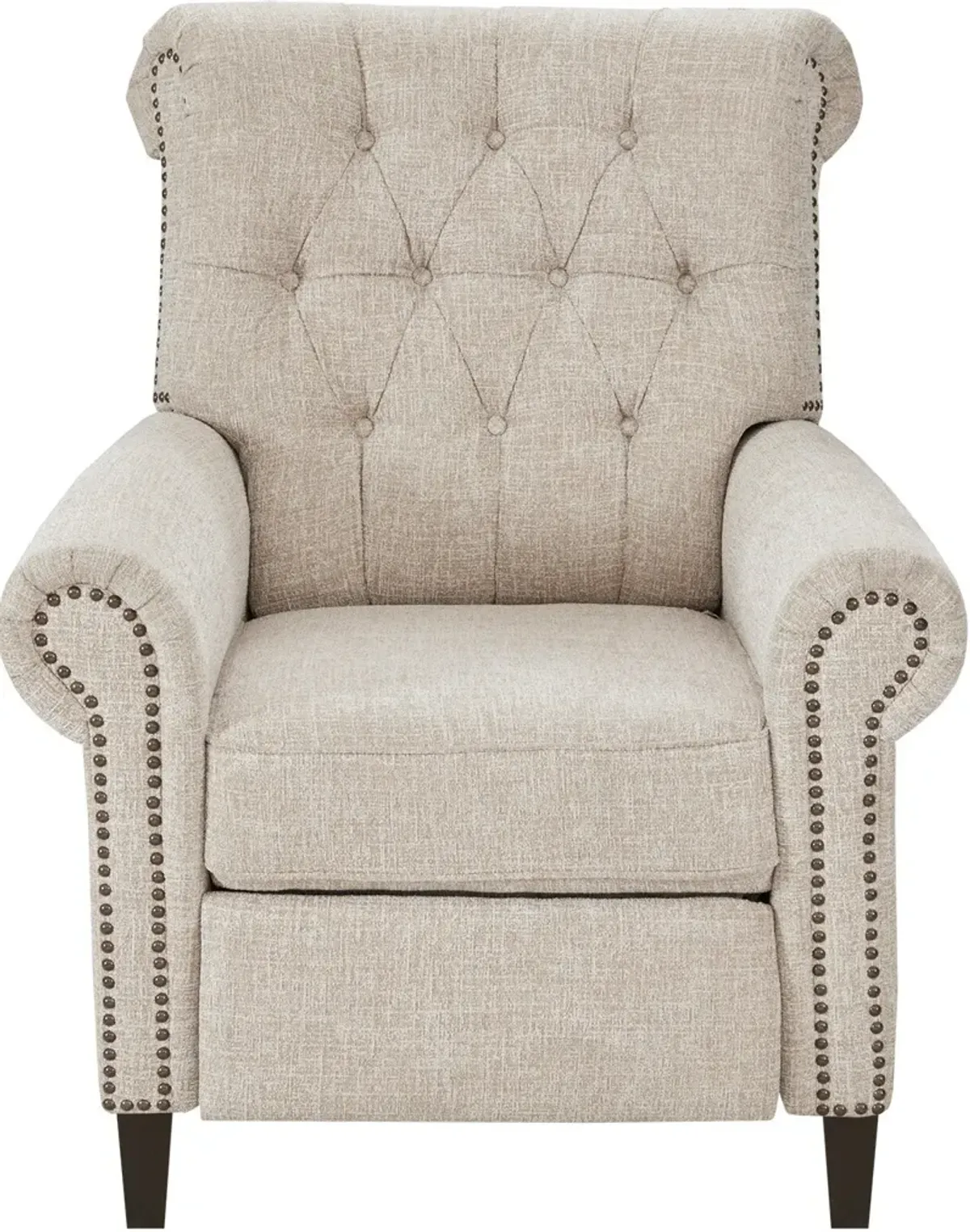 Peter James Push-Back Recliner - Cream