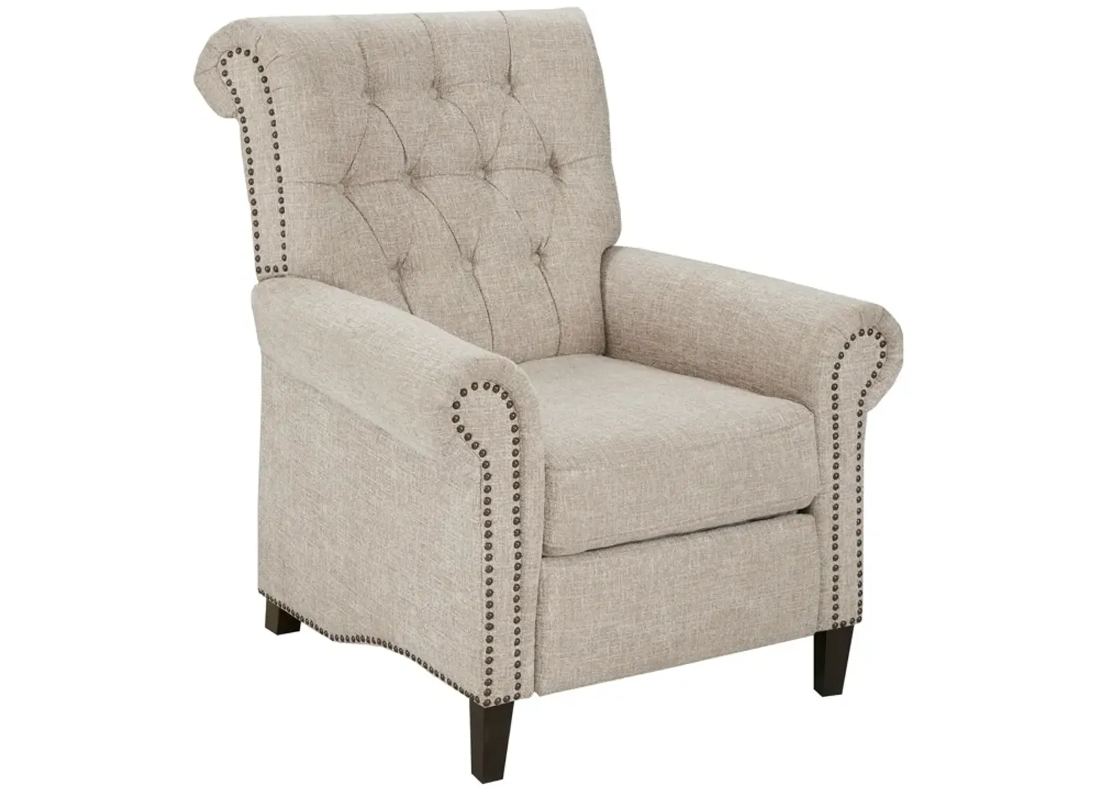 Peter James Push-Back Recliner - Cream