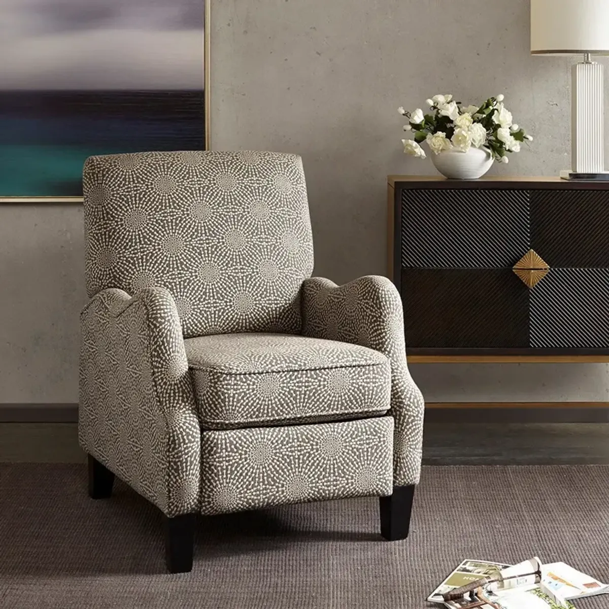 Jolie Push-Back Recliner - Beige