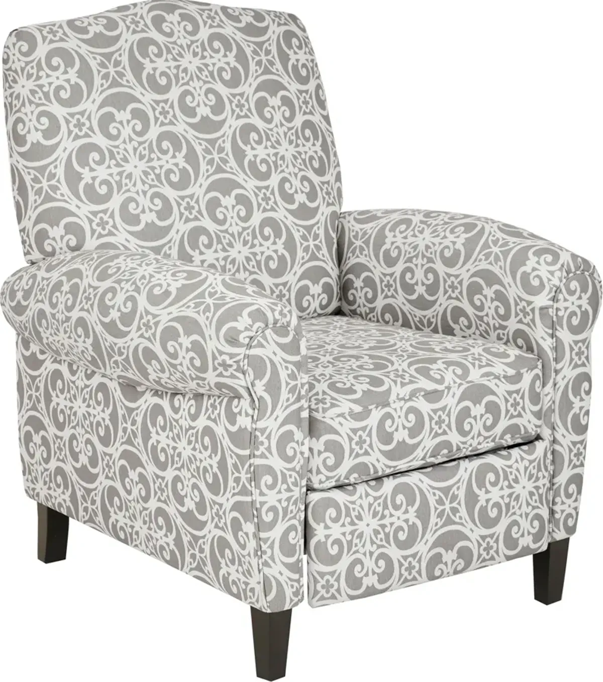 Ginny Push-Back Recliner - Gray