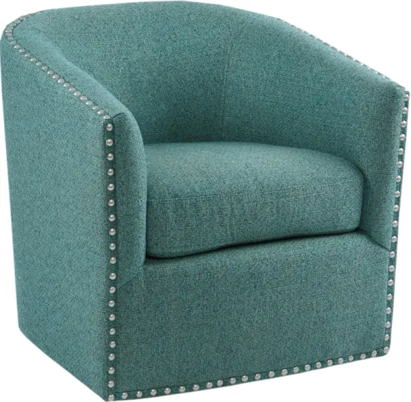 Meredith Swivel Chair - Teal