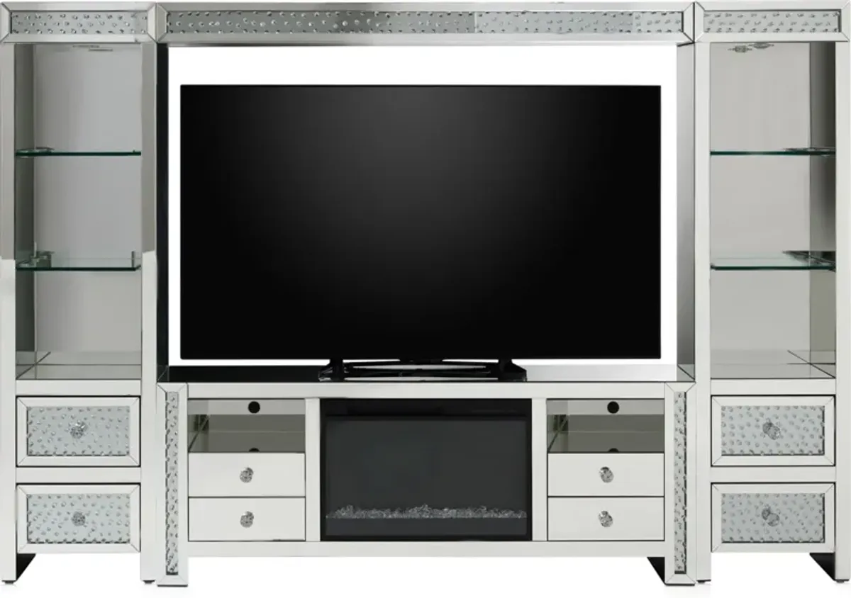 Krystal Fireplace Entertainment Wall