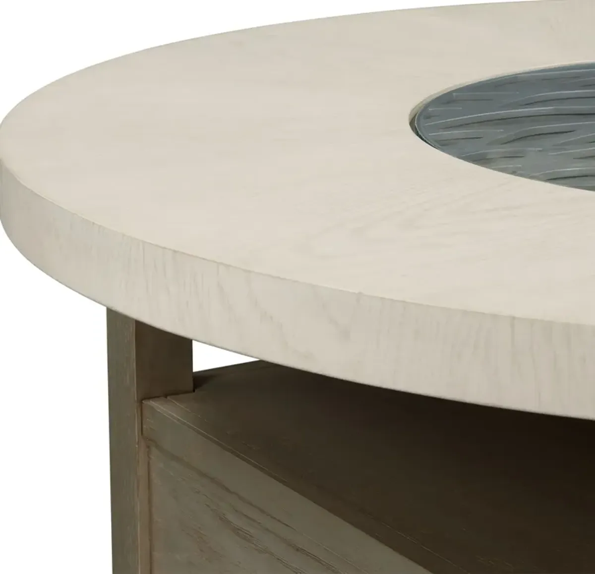 Olivia Round Coffee Table - Pearl