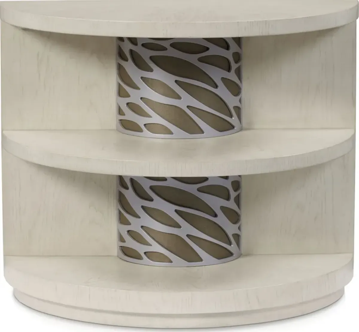 Olivia Chairside Table - Pearl