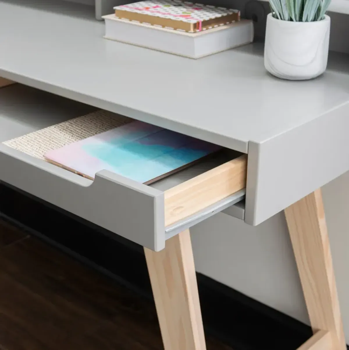 Leonora  Desk - Gray