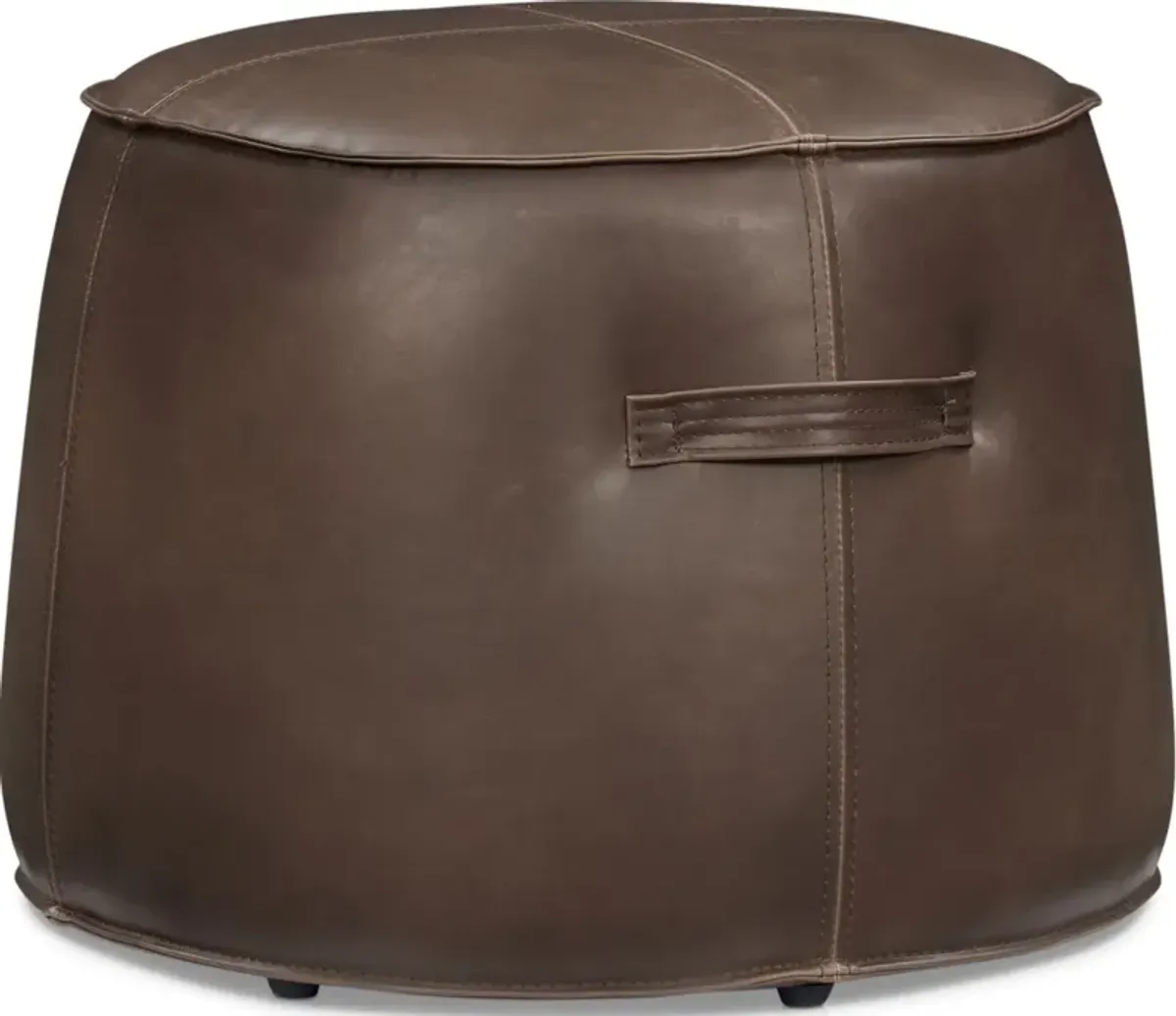 Chicago Ottoman - Dark Brown