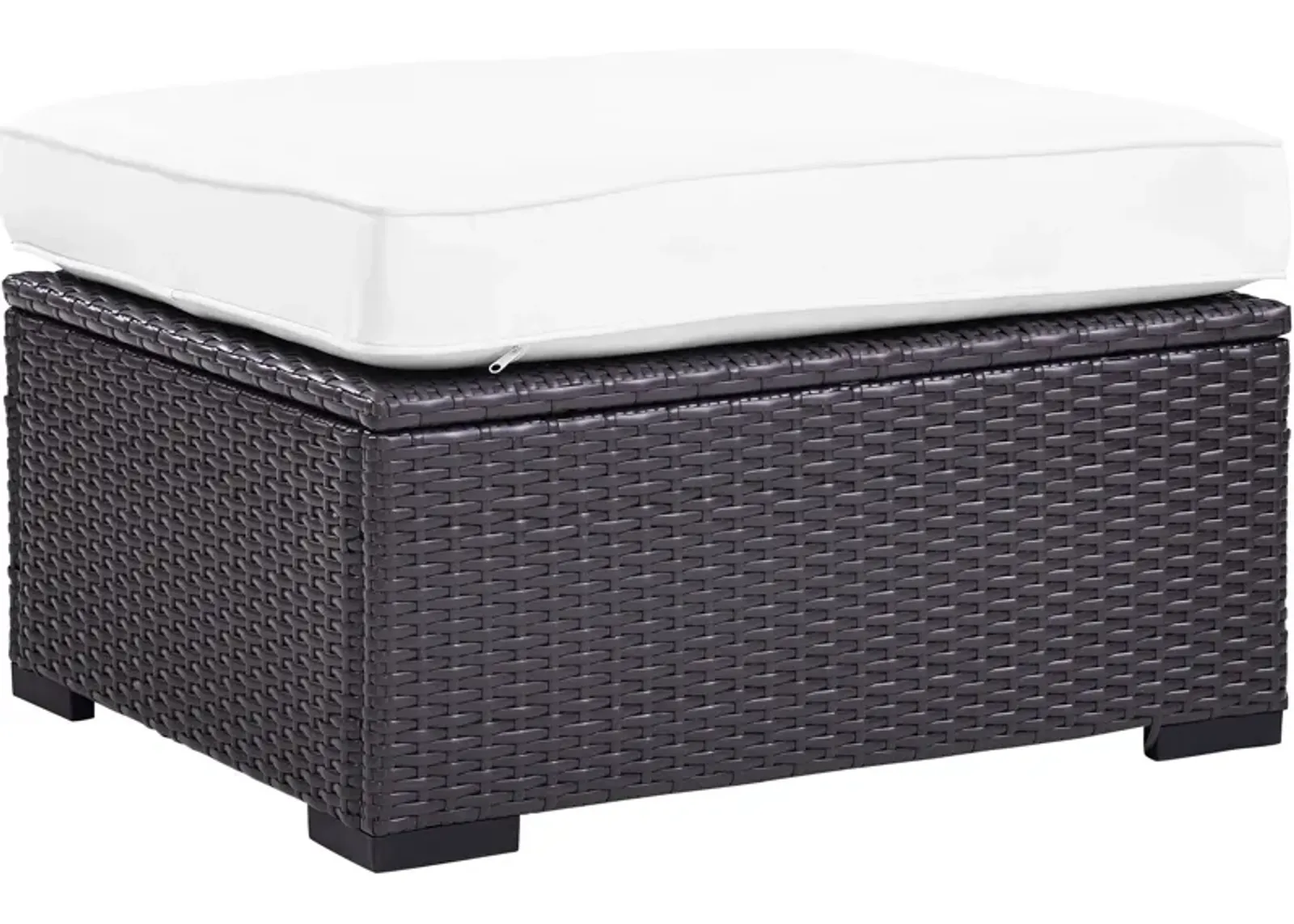 Isla Outdoor Ottoman - White