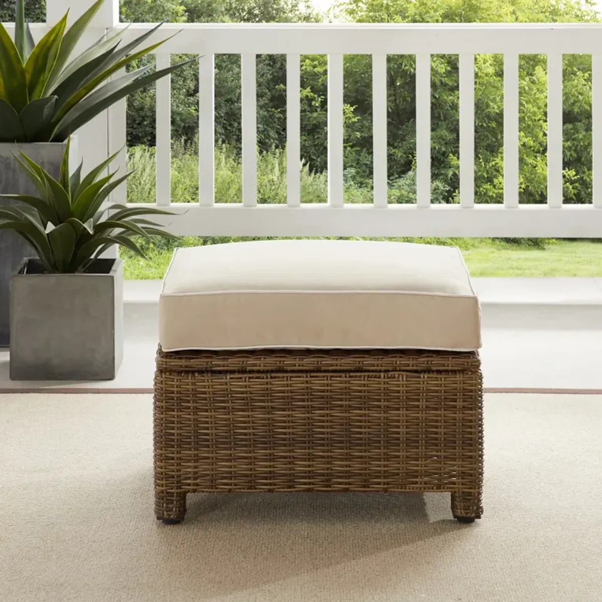 Destin Outdoor Ottoman - Sand