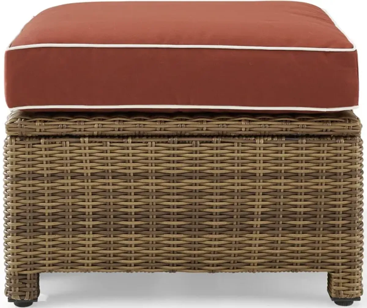 Destin Outdoor Ottoman - Sangria