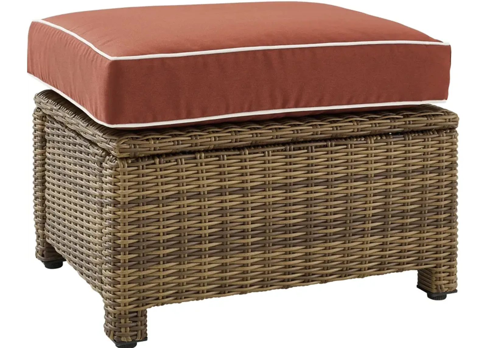 Destin Outdoor Ottoman - Sangria