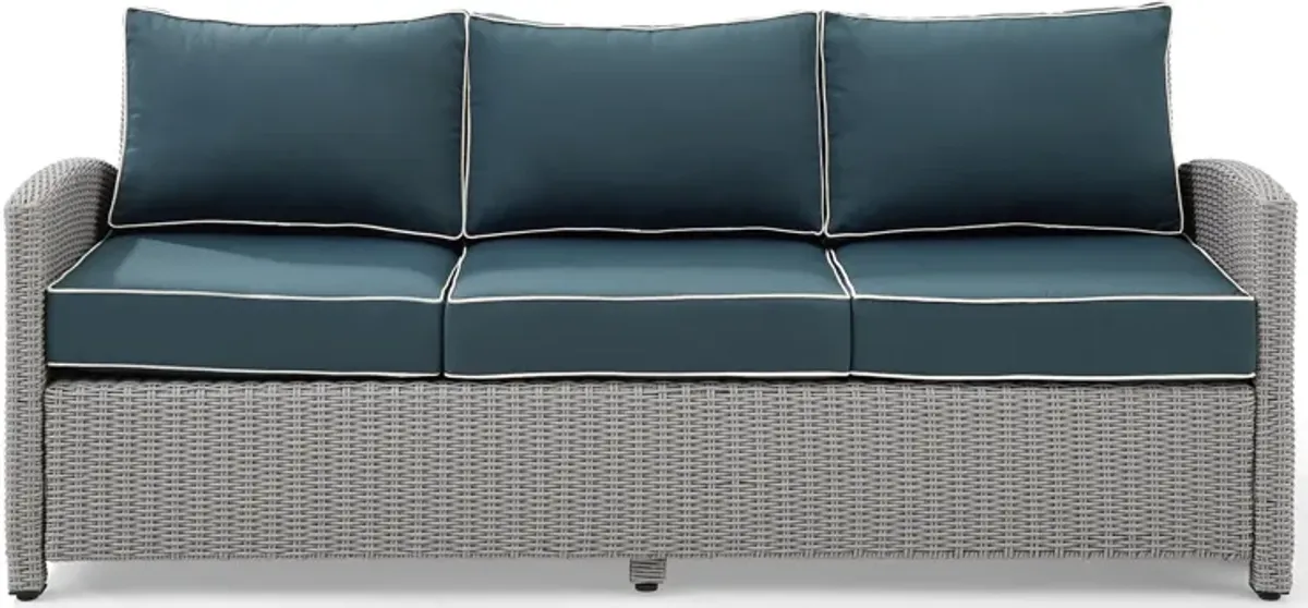 Destin Outdoor Sofa - Navy/Gray