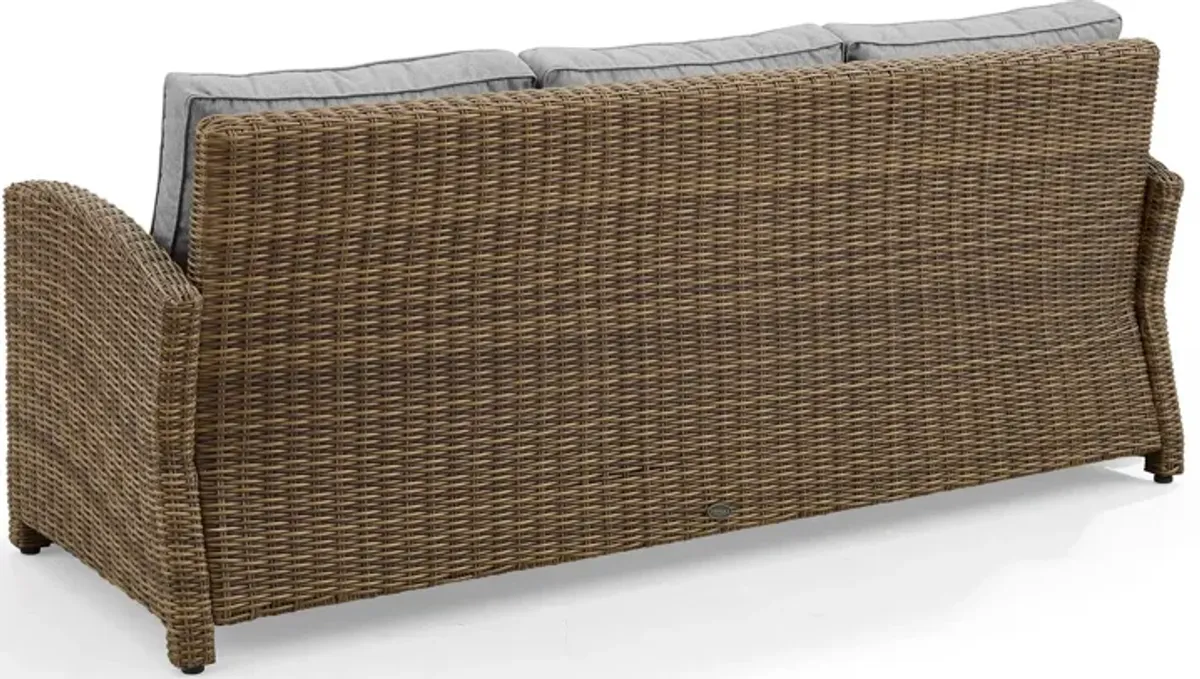 Destin Outdoor Sofa - Gray/Brown