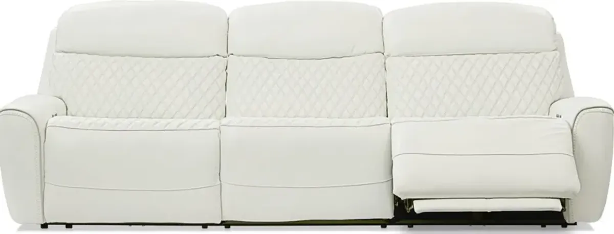 Cabrera 3-Piece Dual-Power Sofa - White