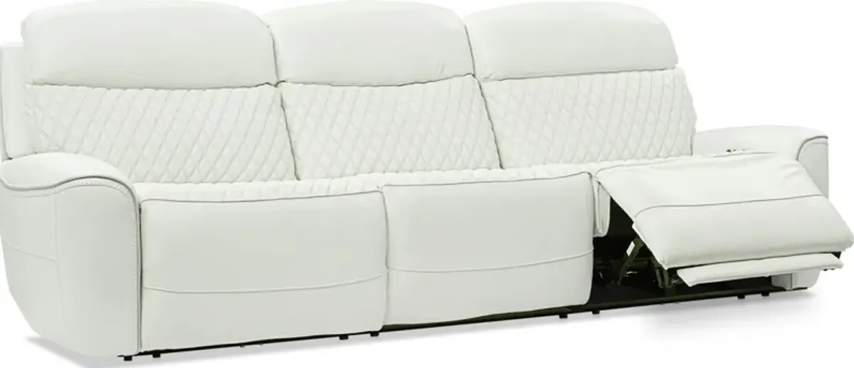 Cabrera 3-Piece Dual-Power Sofa - White