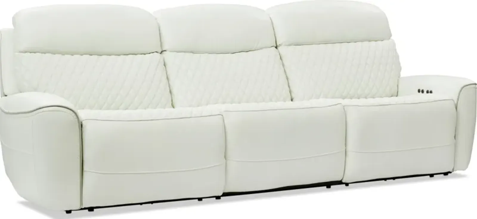 Cabrera 3-Piece Dual-Power Sofa - White