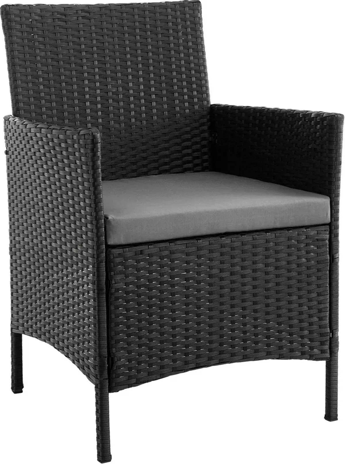 Daytona Outdoor Set of 2 Chairs and End Table - Gray