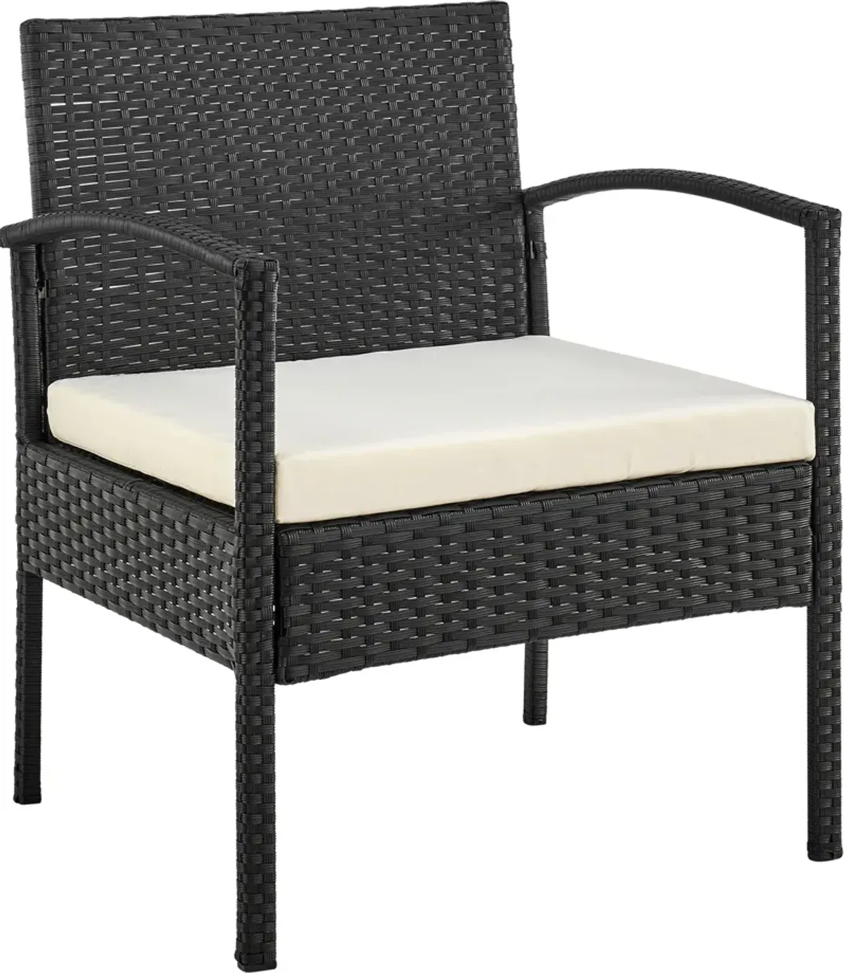 Portland Outdoor Set of 2 Chairs and End Table - Cream