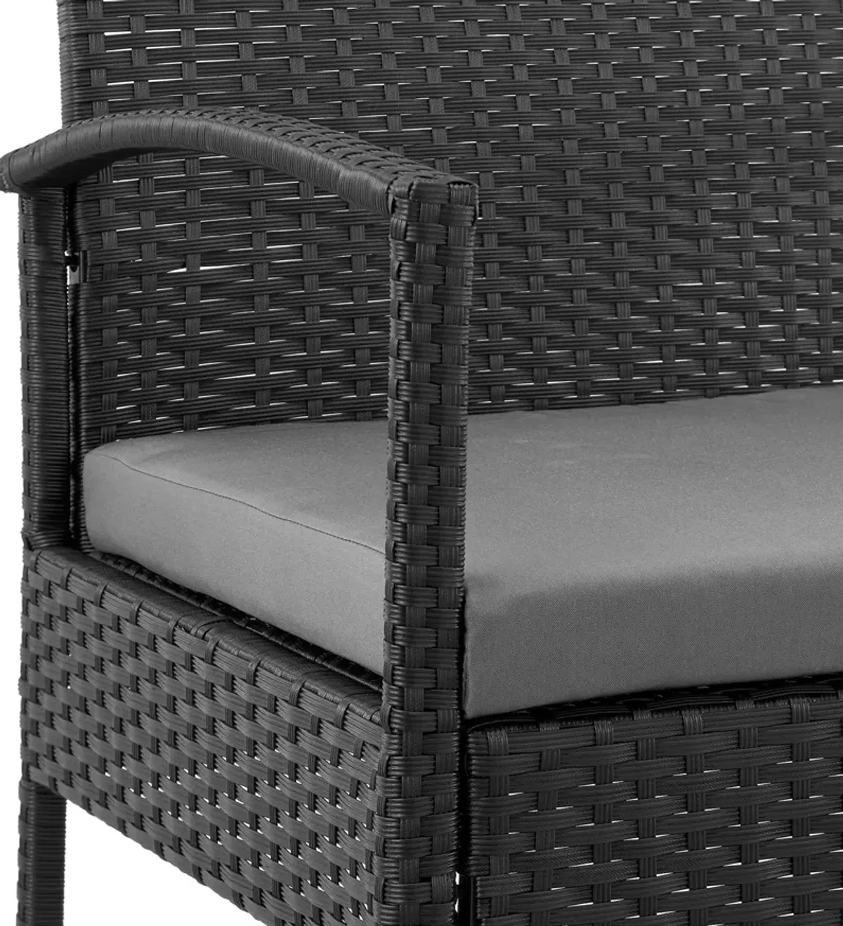 Portland Outdoor Set of 2 Chairs and End Table - Gray