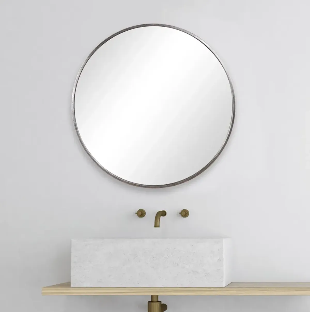 Veronica 35'' Round Wall Mirror