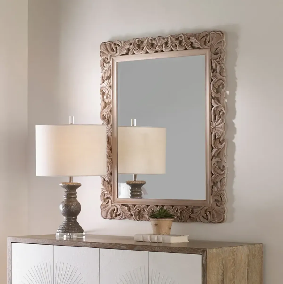 Marthe 37'' x 31'' Wall Mirror