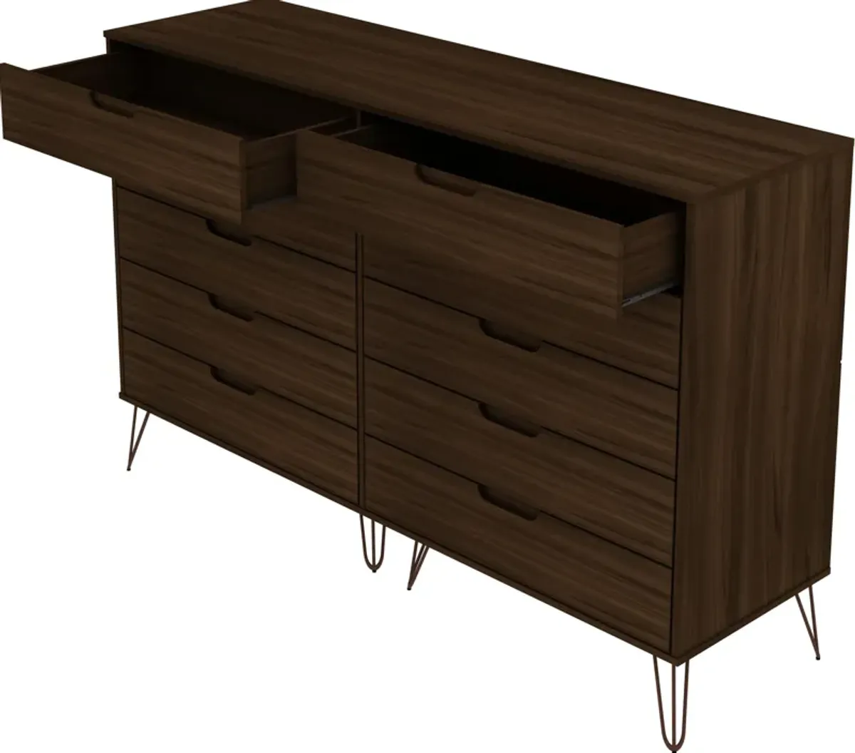 Harvard 10 Drawer Dresser - Brown